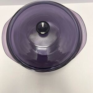 Pyrex Purple Glass Cookware with Lid